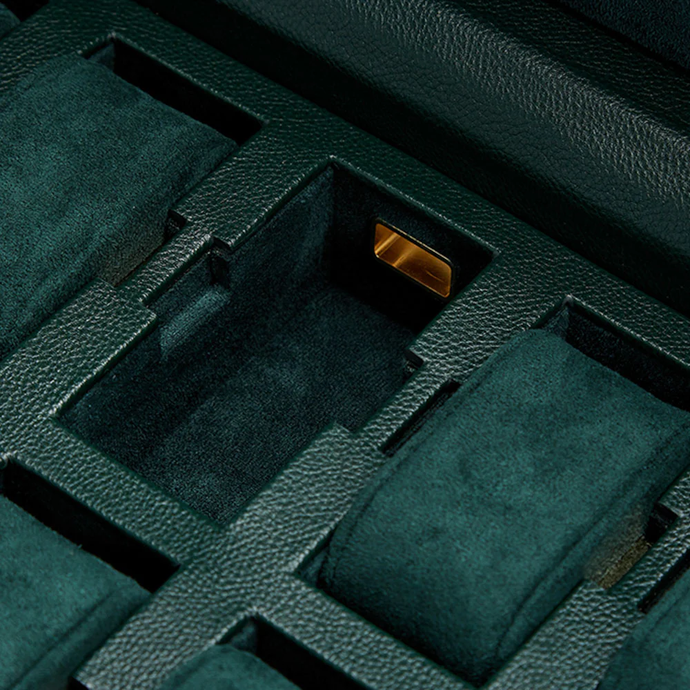 Wolf British Racing Green 15 Piece Watch Box - Image 5