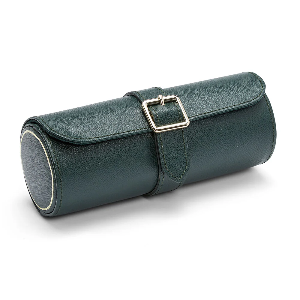 WOLF British Racing Green Triple Watch Roll - Image 5