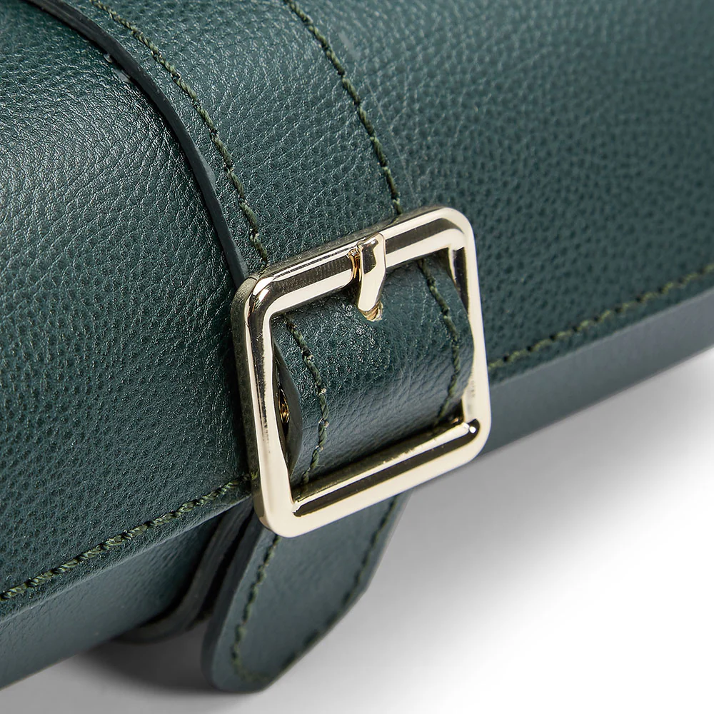 WOLF British Racing Green Triple Watch Roll - Image 7