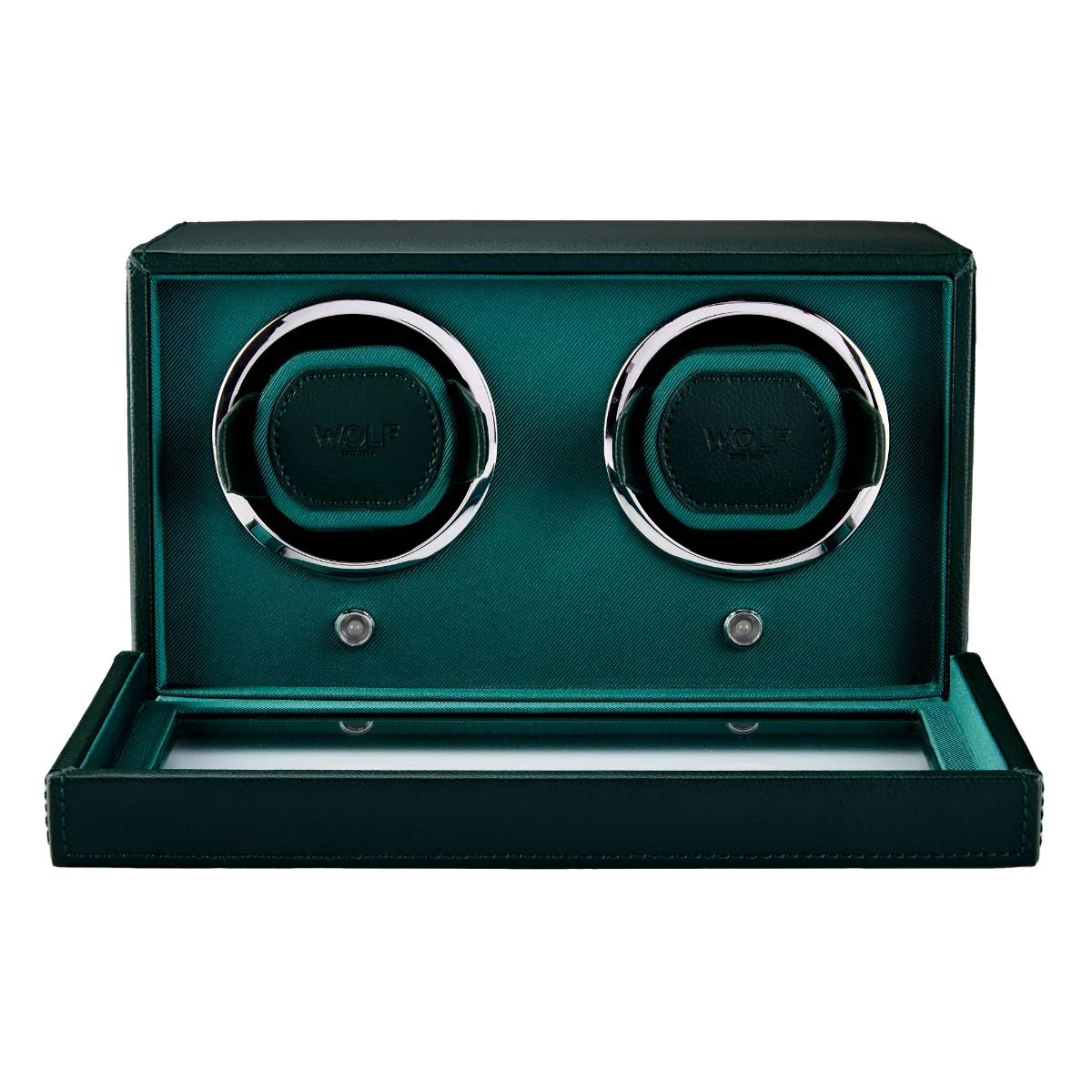 WOLF Cub Double Green Watch Winder with Cover - ONLINE EXCLUSIVE - Image 3