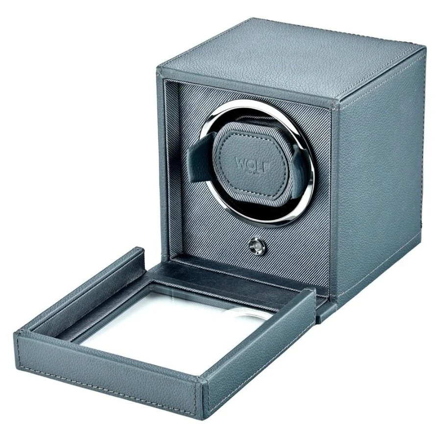Wolf Cub Single Watch Winder with Cover Future Grey - Image 3