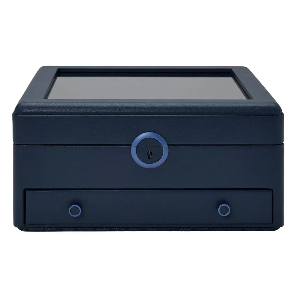 WOLF Earth Watch Stand Box Midnight Blue - ONLINE EXCLUSIVE