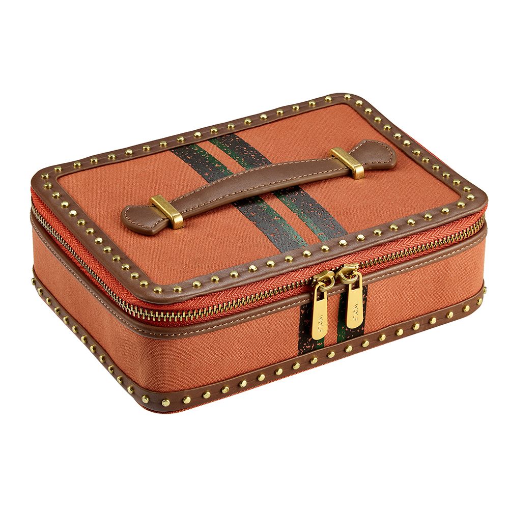 WOLF Ida 190th Anniversary Orange Zip Jewellery Case - ONLINE EXCLUSIVE - Image 3