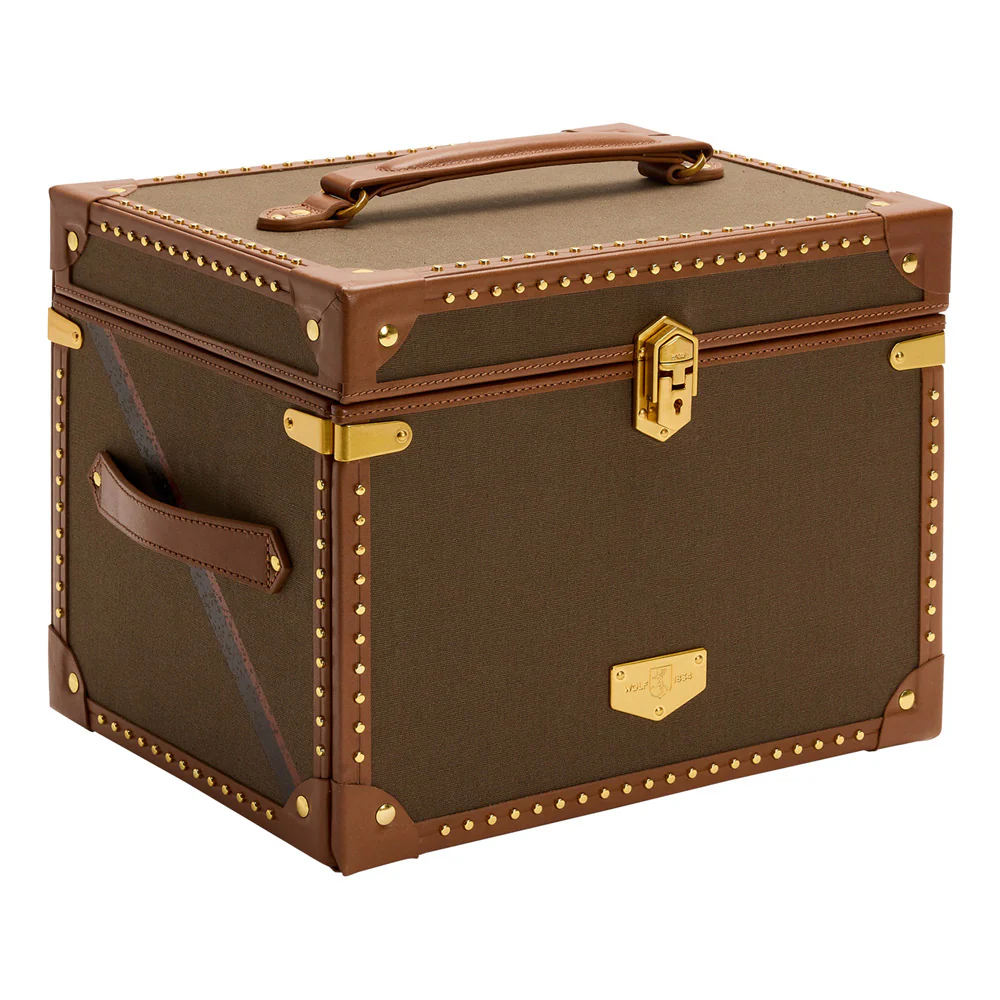 WOLF Ida 190th Anniversary Khaki Trunk Jewellery Box - Image 2