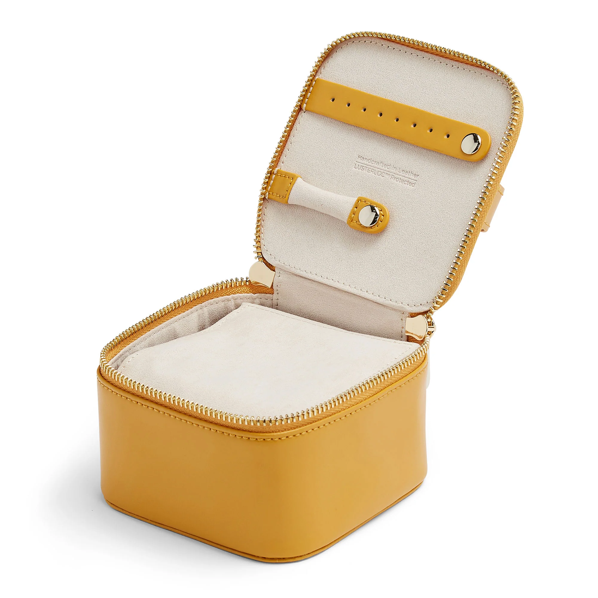 Wolf Maria Mustard Zip Jewellery Cube - Image 2