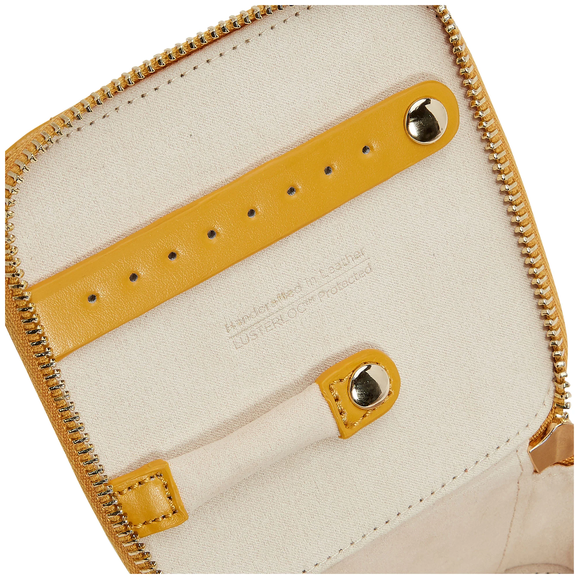 Wolf Maria Mustard Zip Jewellery Cube - Image 5