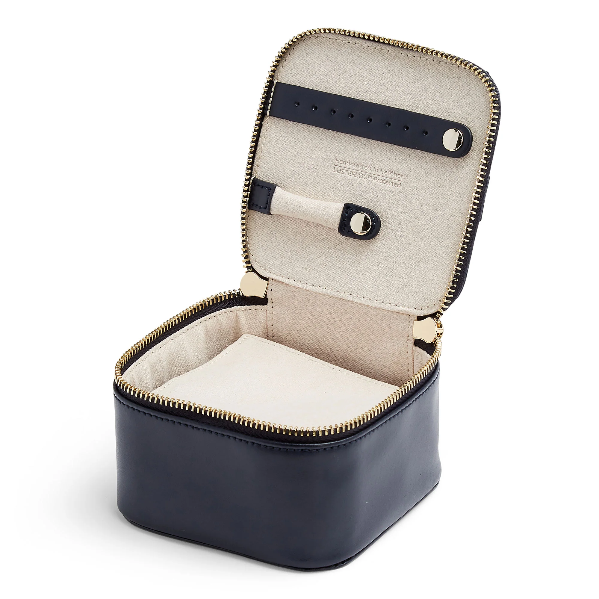 Wolf Maria Navy Zip Jewellery Cube - Image 2