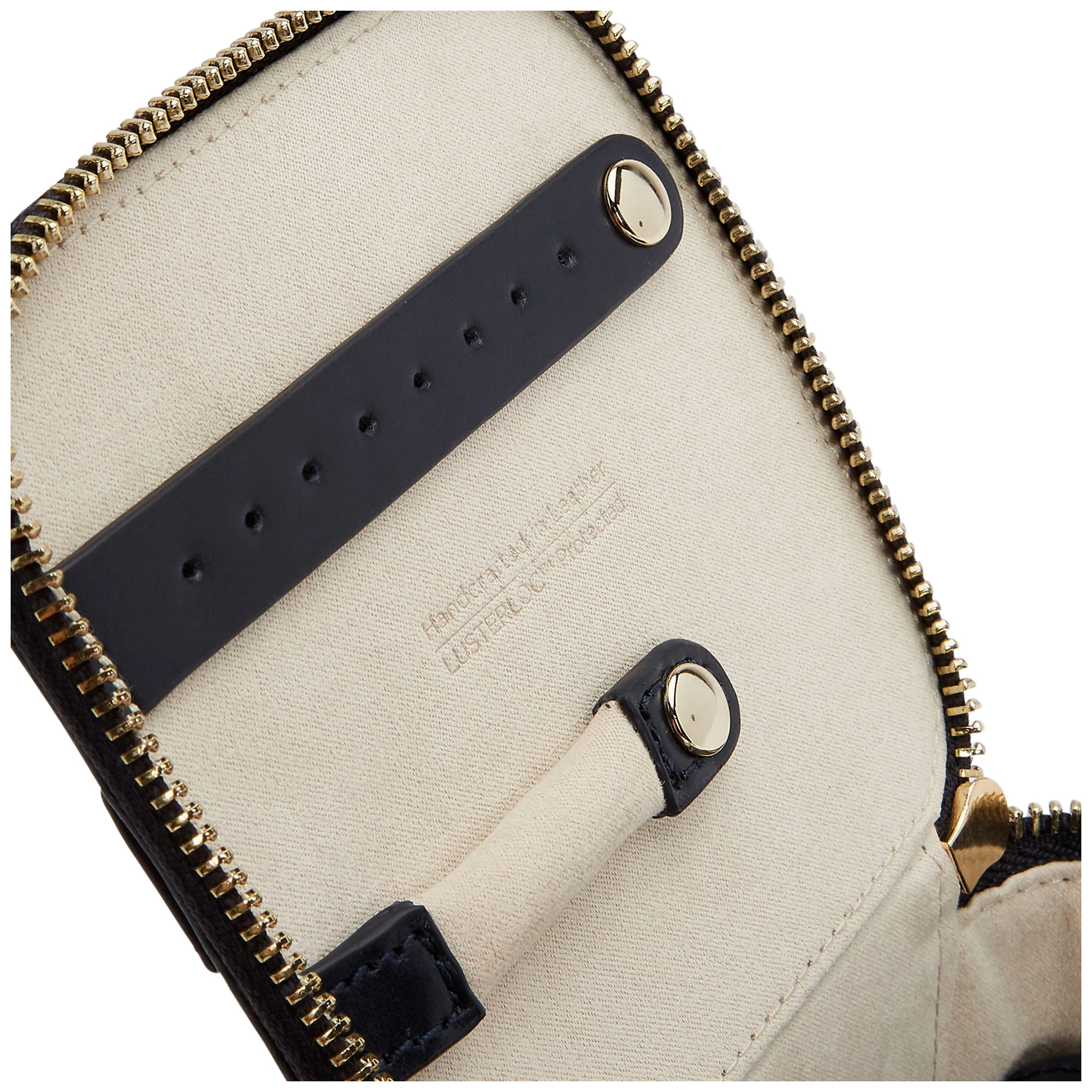 Wolf Maria Navy Zip Jewellery Cube - Image 6
