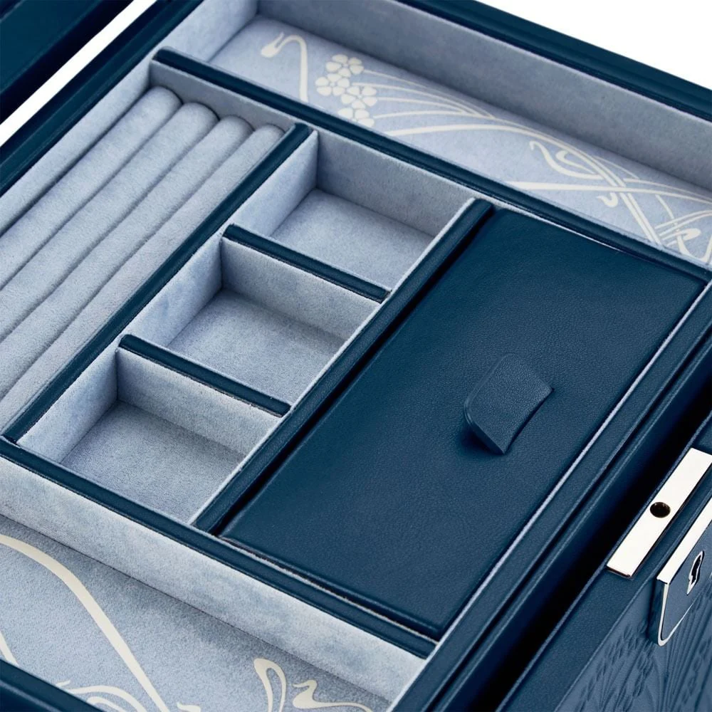 WOLF X LIBERTY All Over Ianthe Large Jewellery Box - Navy - ONLINE EXCLUSIVE - Image 3