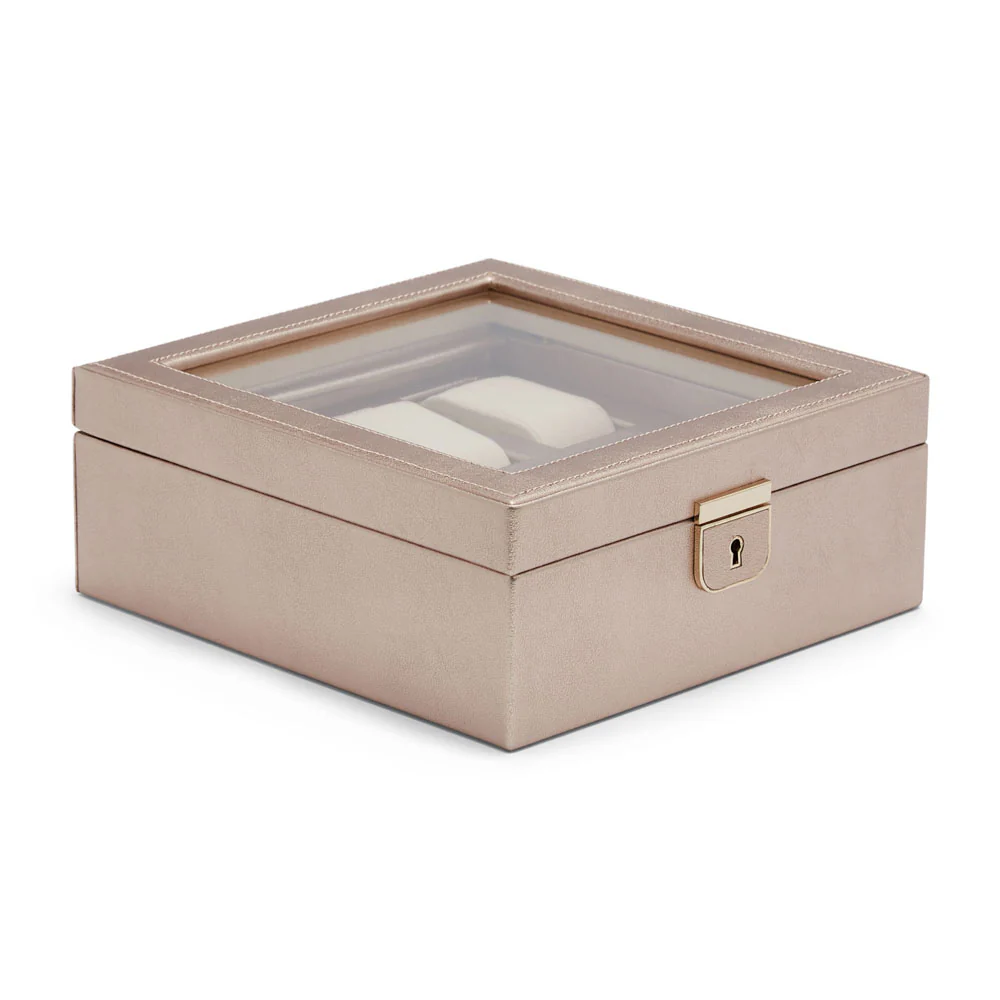 WOLF Palermo 6 Piece Rose Gold Watch Box - Image 3