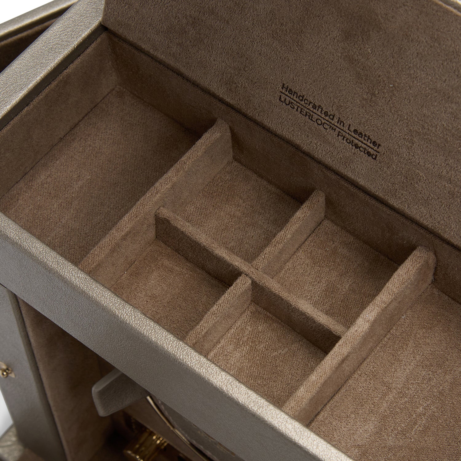 WOLF Palermo Single Watch Winder With Jewellery Storage - Image 6