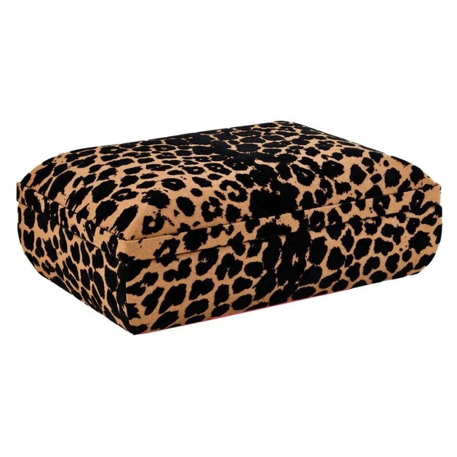 Wolf Savanna Leopard Print Medium Jewellery Box - Image 4