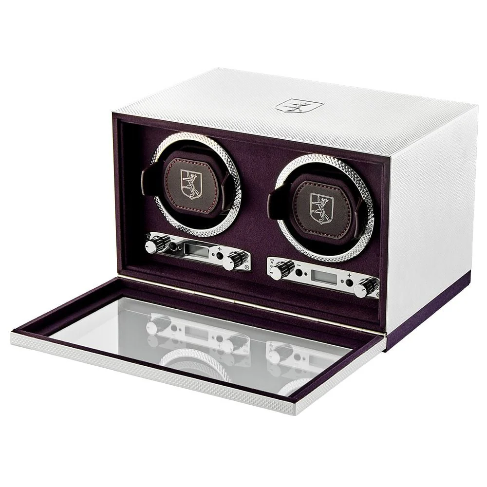 WOLF Silver 190th Anniversary Double Watch Winder - ONLINE EXCLUSIVE - Image 3