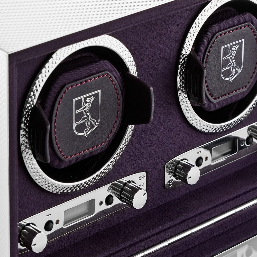 WOLF Silver 190th Anniversary Double Watch Winder - ONLINE EXCLUSIVE - Image 4