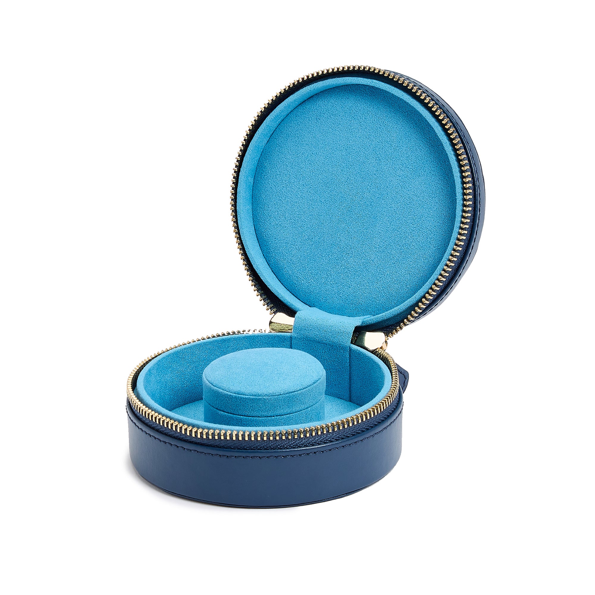 WOLF Sophia Indigo Round Mini Zip Case - Image 2