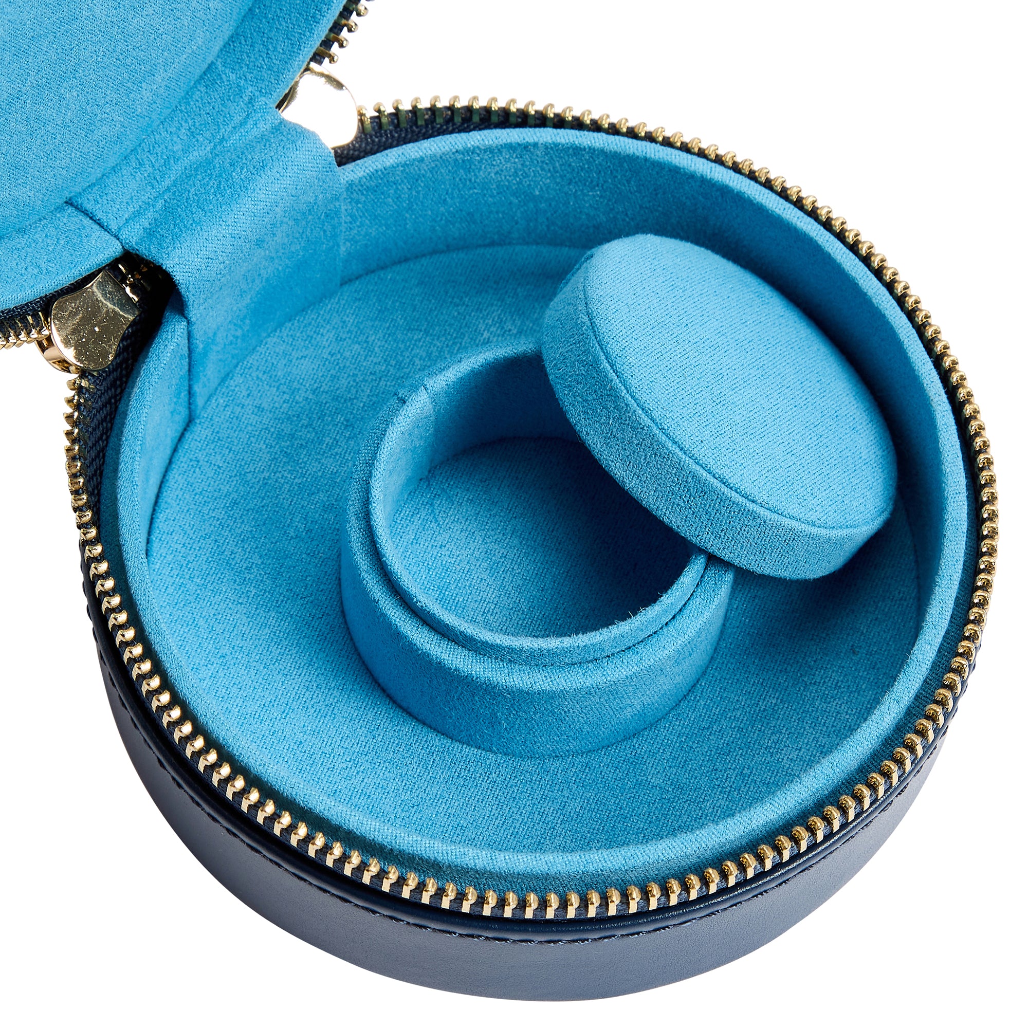 WOLF Sophia Indigo Round Mini Zip Case - Image 7