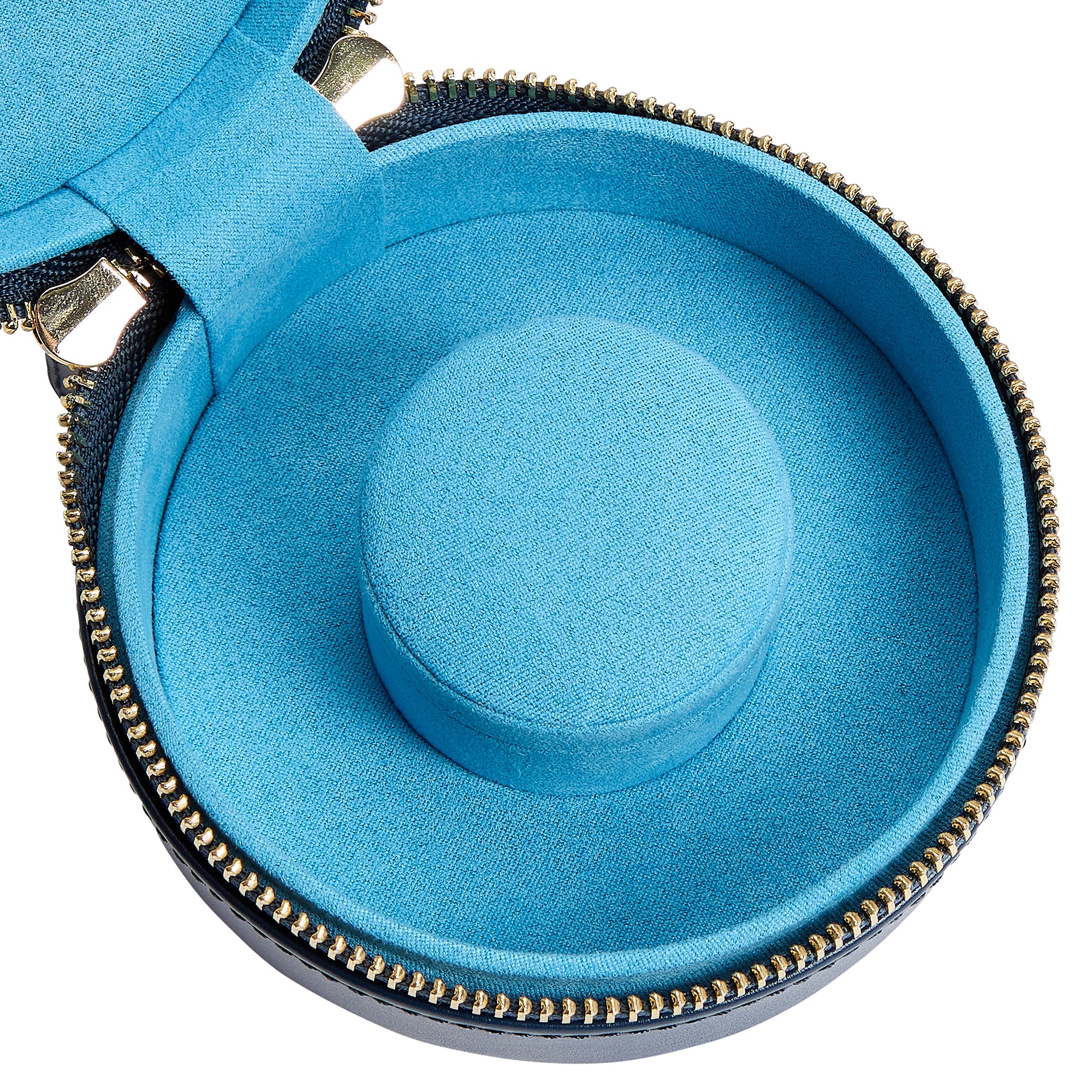 WOLF Sophia Indigo Round Mini Zip Case - Image 8