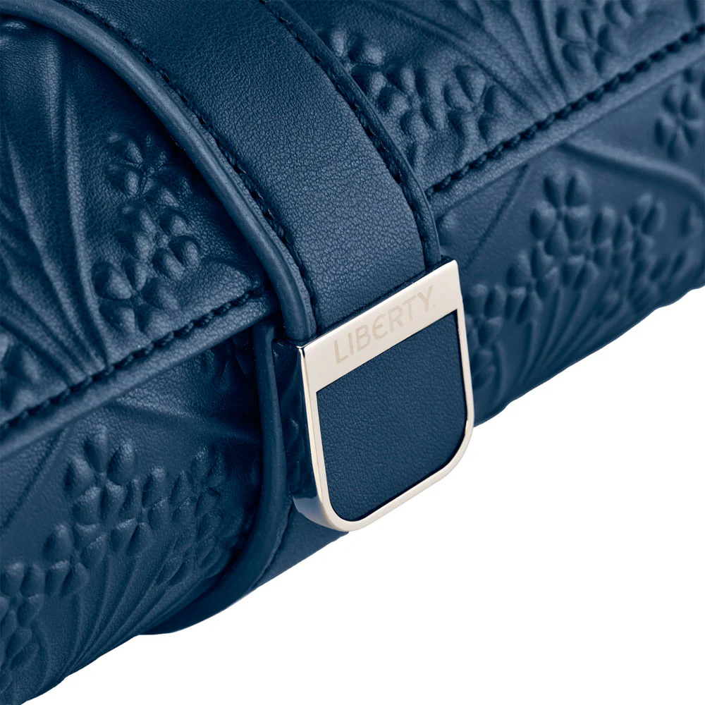 WOLF X LIBERTY All Over Ianthe Navy Triple Watch Roll - Image 7