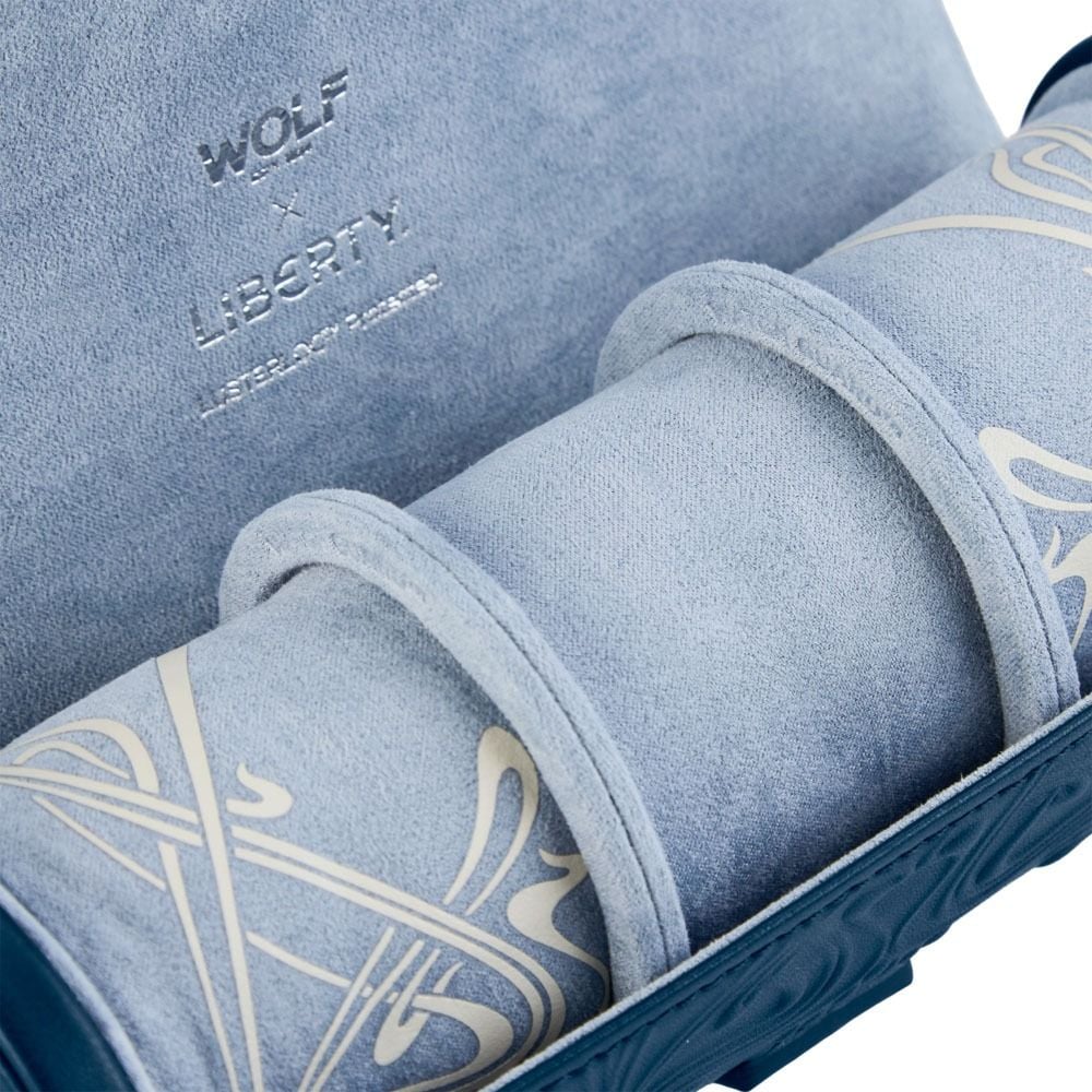 WOLF X LIBERTY All Over Ianthe Triple Watch Roll - Navy - ONLINE EXCLUSIVE - Image 3