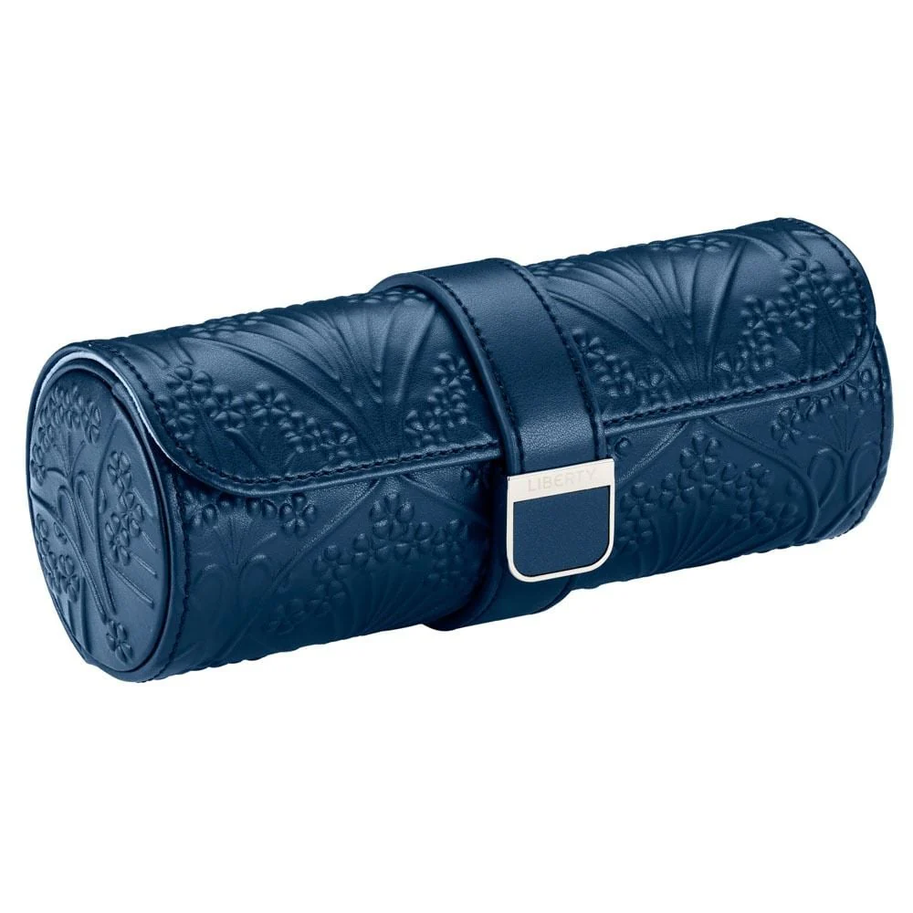 WOLF X LIBERTY All Over Ianthe Triple Watch Roll - Navy - ONLINE EXCLUSIVE - Image 7