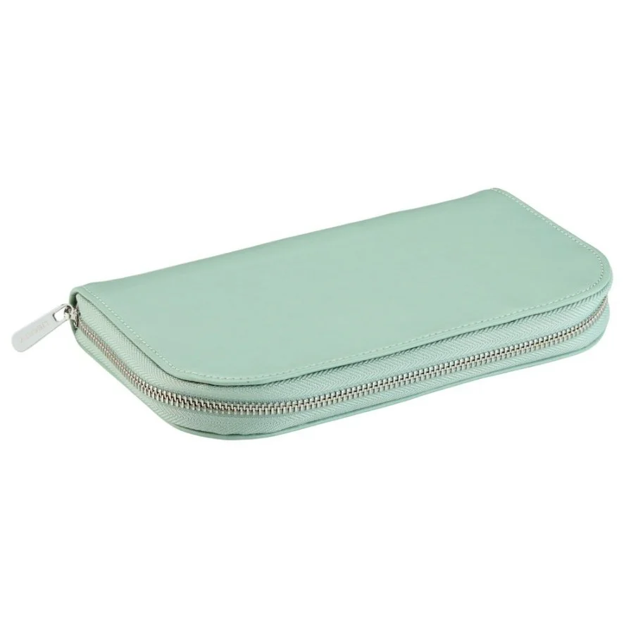 WOLF X LIBERTY Julia Interior Print Travel Jewellery Portfolio - Sage Green - Image 2