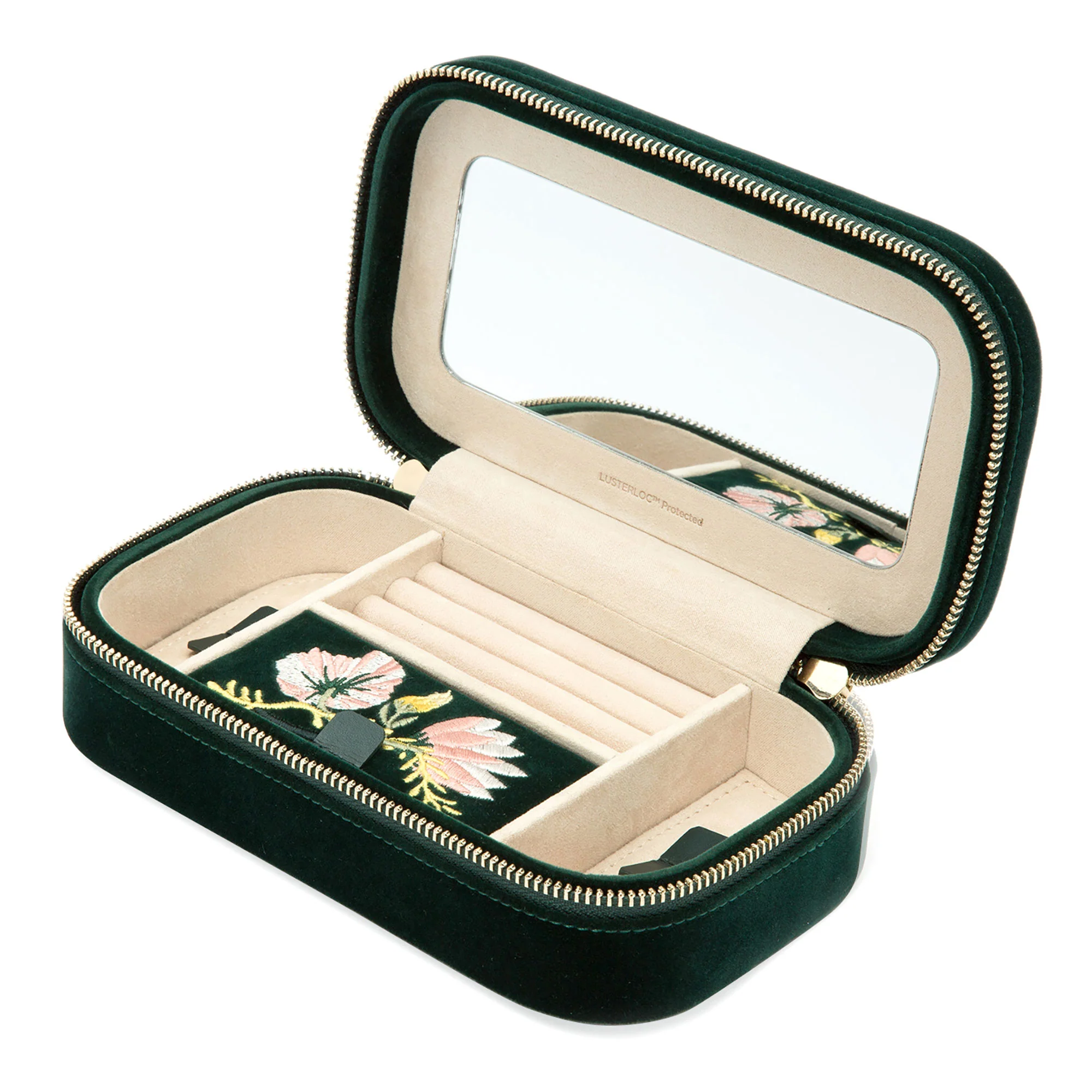 Wolf Zoe Forest Green Travel Zip Case - Image 3