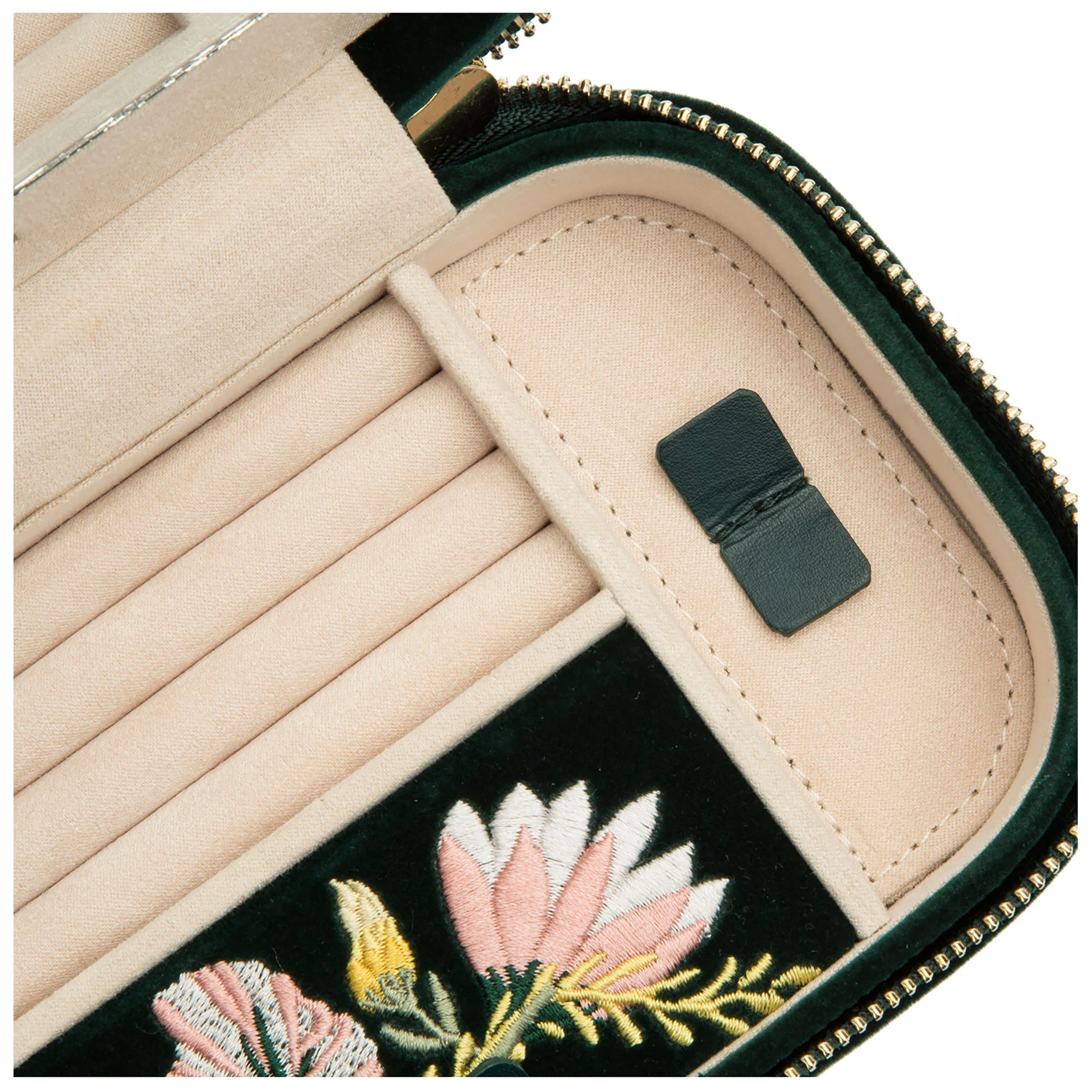 Wolf Zoe Forest Green Travel Zip Case - Image 4
