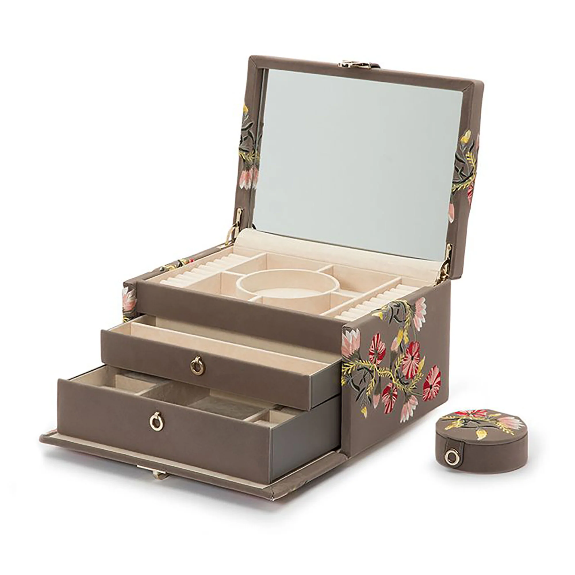 Wolf Zoe Mink Medium Jewellery Box - Image 3