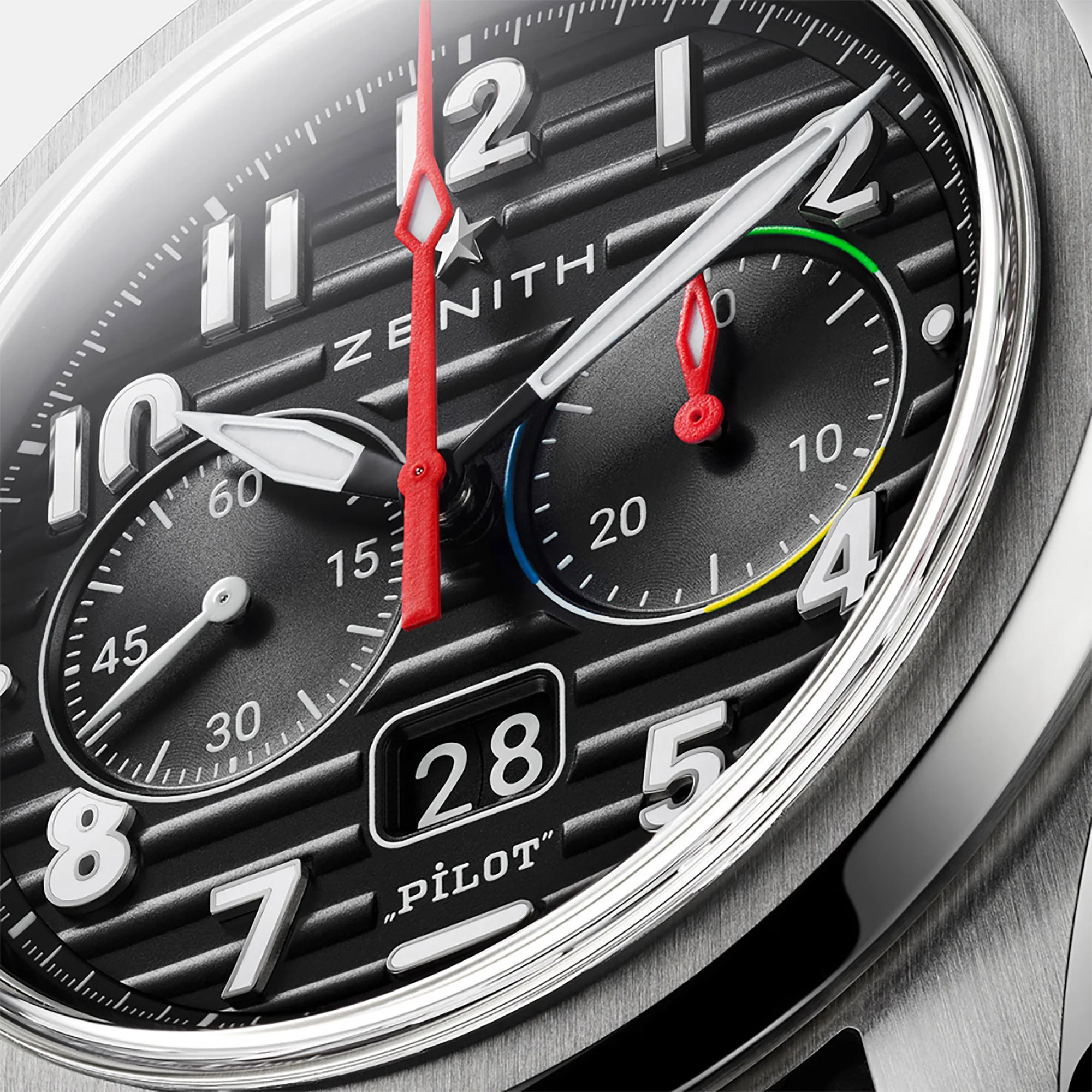 Zenith Pilot Big Date Flyback 36'000 VpH - Luxury Men's Watch 03.4000.3652/21.I001 - Image 4
