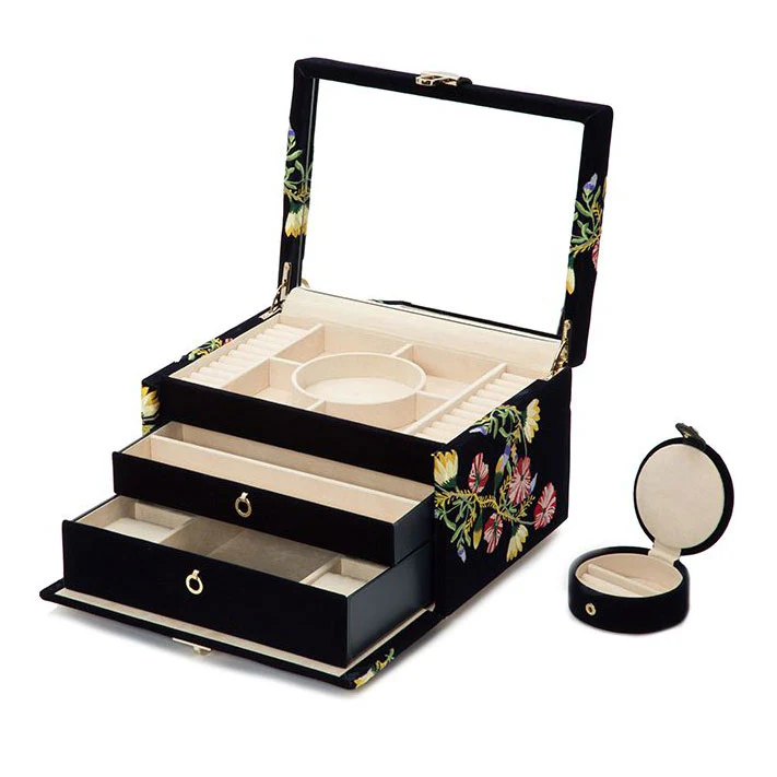Wolf Zoe Indigo Medium Jewellery Box - Image 3